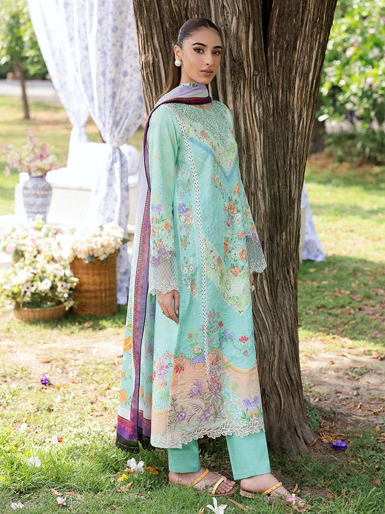 Rajbari | Schiffli Printkari Exclusive | Schiffli Printkari - 05 - Aqsa Fabrics