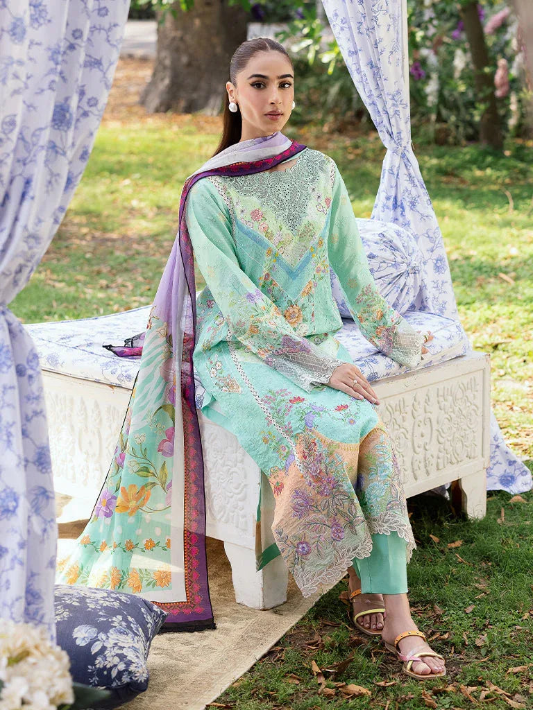 Rajbari | Schiffli Printkari Exclusive | Schiffli Printkari - 05 - Aqsa Fabrics