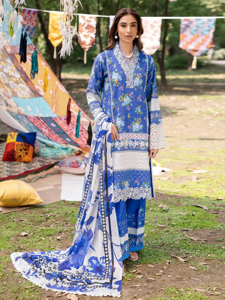 Rajbari | Schiffli Printkari Exclusive | Schiffli Printkari - 06 - Aqsa Fabrics