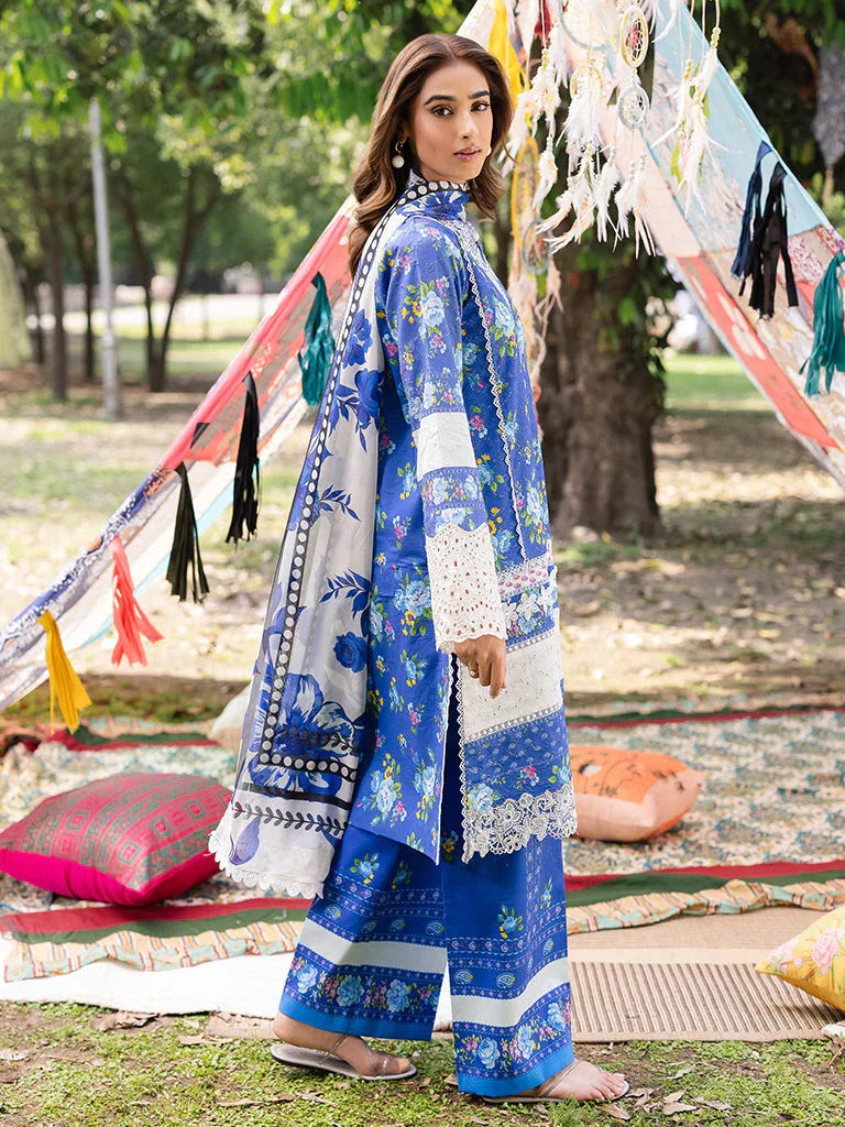 Rajbari | Schiffli Printkari Exclusive | Schiffli Printkari - 06 - Aqsa Fabrics