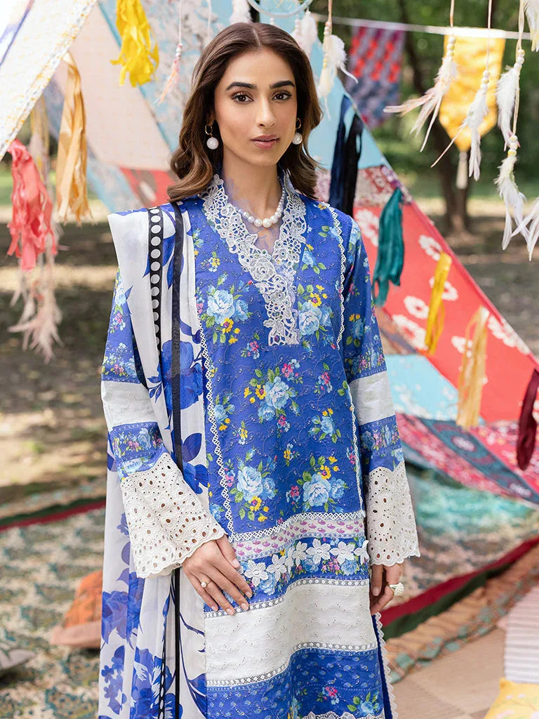 Rajbari | Schiffli Printkari Exclusive | Schiffli Printkari - 06 - Aqsa Fabrics