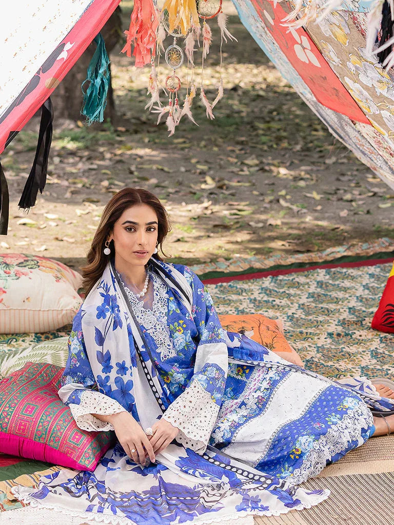Rajbari | Schiffli Printkari Exclusive | Schiffli Printkari - 06 - Aqsa Fabrics