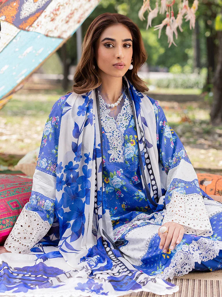 Rajbari | Schiffli Printkari Exclusive | Schiffli Printkari - 06 - Aqsa Fabrics