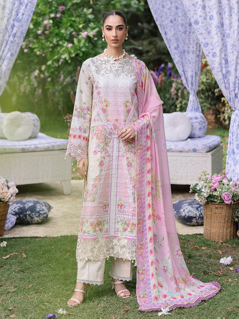 Rajbari | Schiffli Printkari Exclusive | Schiffli Printkari - 07 - Aqsa Fabrics