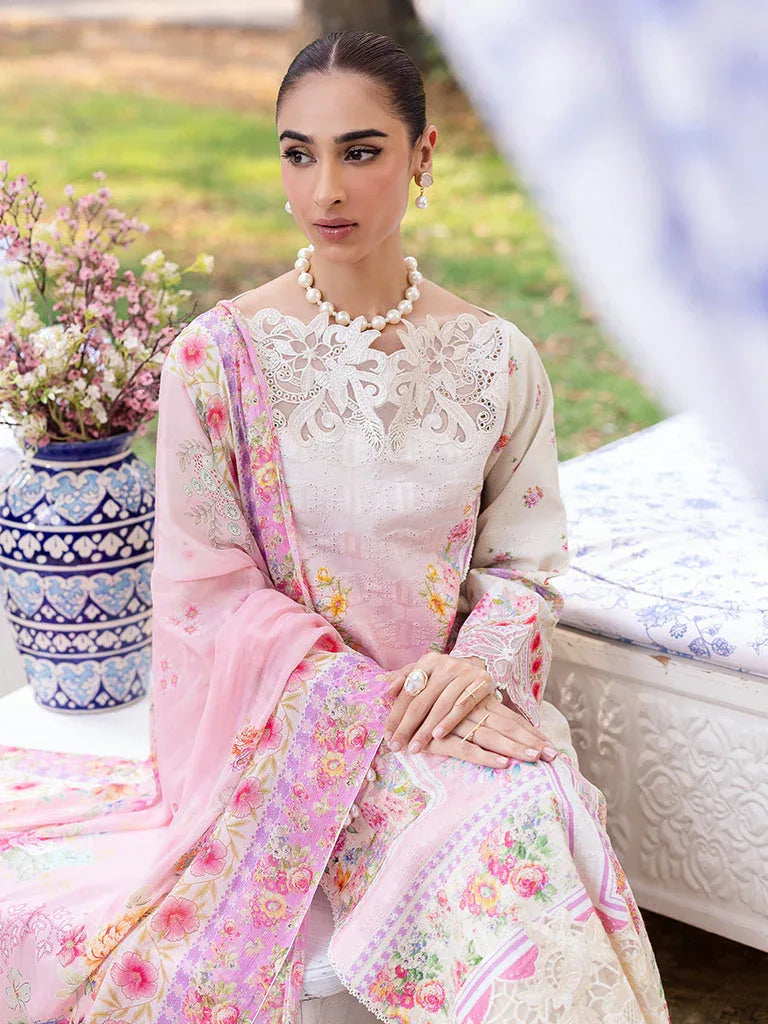 Rajbari | Schiffli Printkari Exclusive | Schiffli Printkari - 07 - Aqsa Fabrics