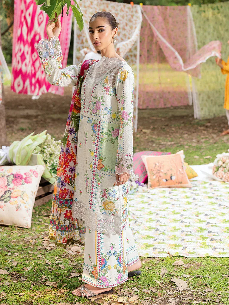 Rajbari | Schiffli Printkari Exclusive | Schiffli Printkari - 08 - Aqsa Fabrics