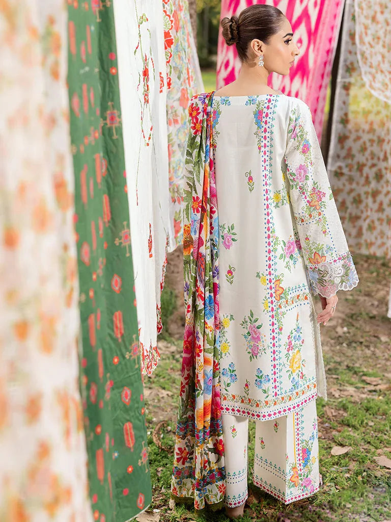 Rajbari | Schiffli Printkari Exclusive | Schiffli Printkari - 08 - Aqsa Fabrics