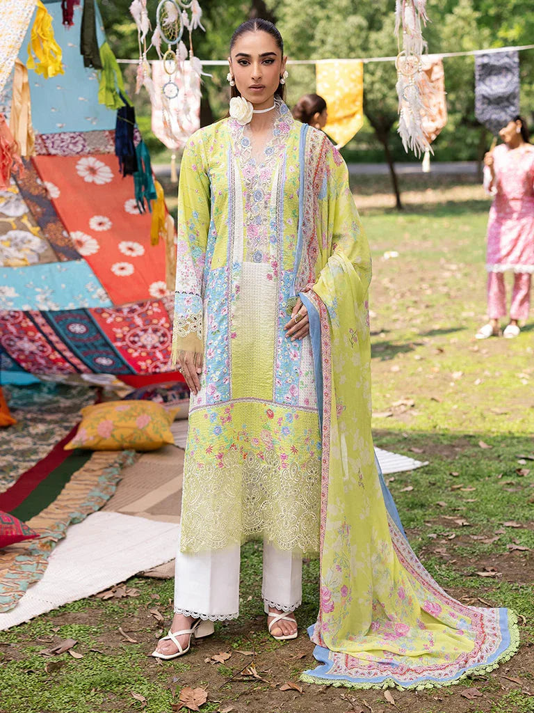 Rajbari | Schiffli Printkari Exclusive | Schiffli Printkari - 09 - Aqsa Fabrics