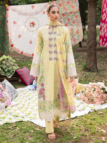 Rajbari | Schiffli Printkari Exclusive | Schiffli Printkari - 11 - Aqsa Fabrics