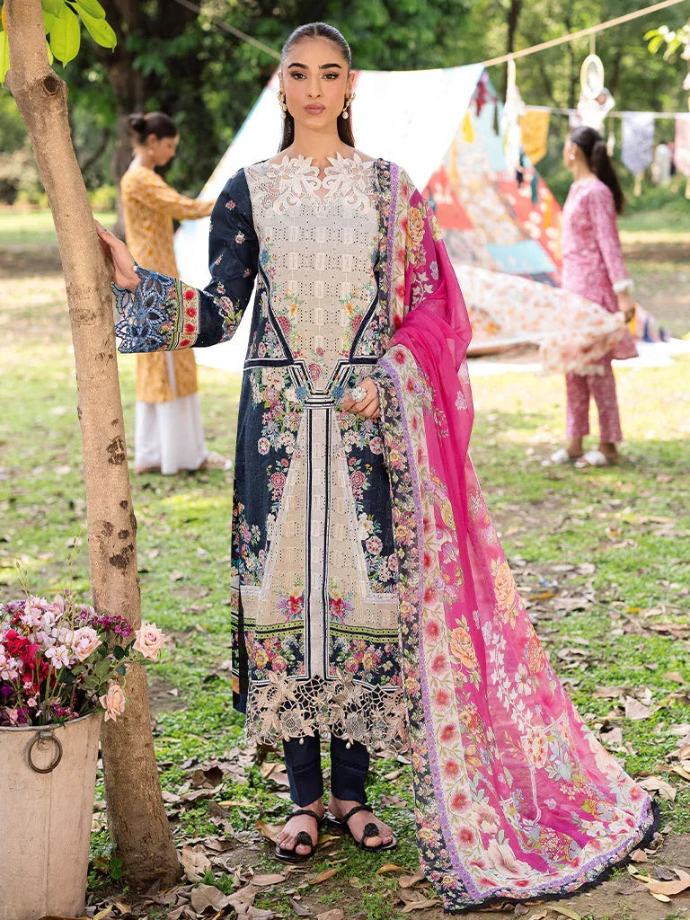 Rajbari | Schiffli Printkari Exclusive | Schiffli Printkari - 12 - Aqsa Fabrics