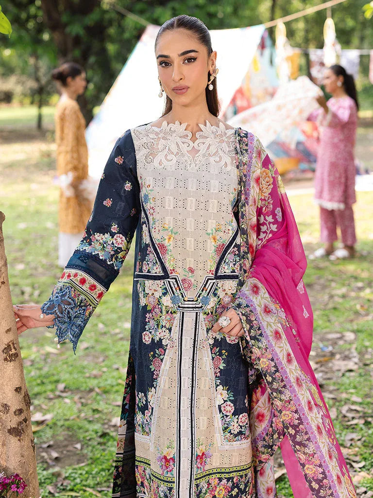 Rajbari | Schiffli Printkari Exclusive | Schiffli Printkari - 12 - Aqsa Fabrics