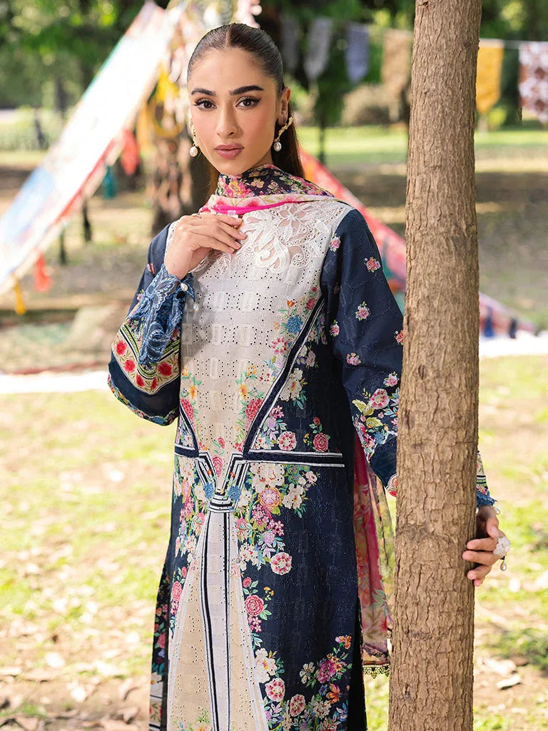 Rajbari | Schiffli Printkari Exclusive | Schiffli Printkari - 12 - Aqsa Fabrics
