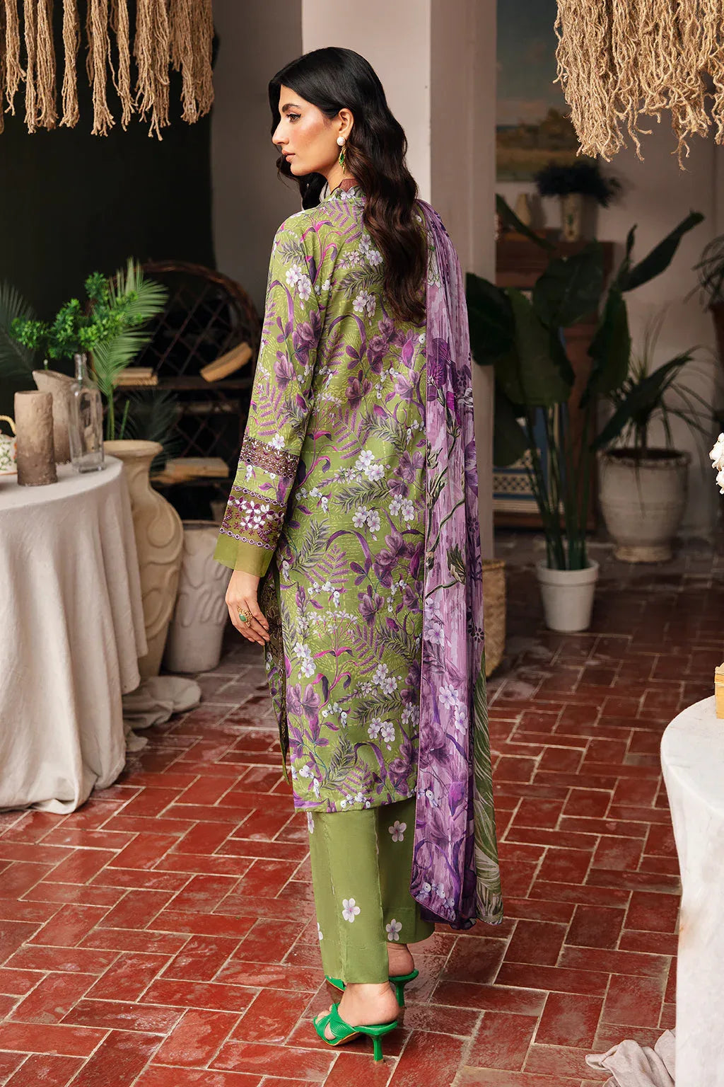Ramsha | Rangrez Lawn Collection | N-410 - Aqsa Fabrics