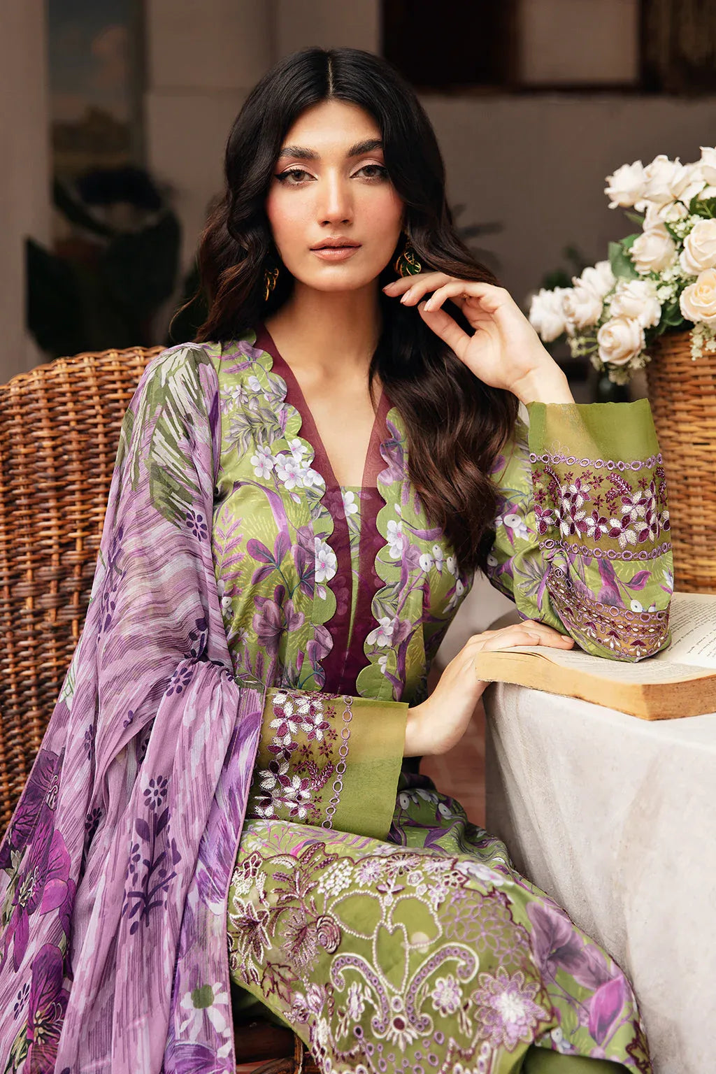 Ramsha | Rangrez Lawn Collection | N-410 - Aqsa Fabrics