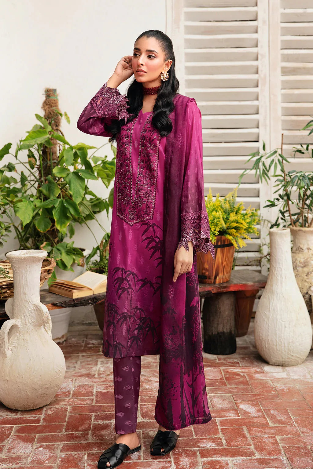 Ramsha | Rangrez Lawn Collection | N-408 - Aqsa Fabrics