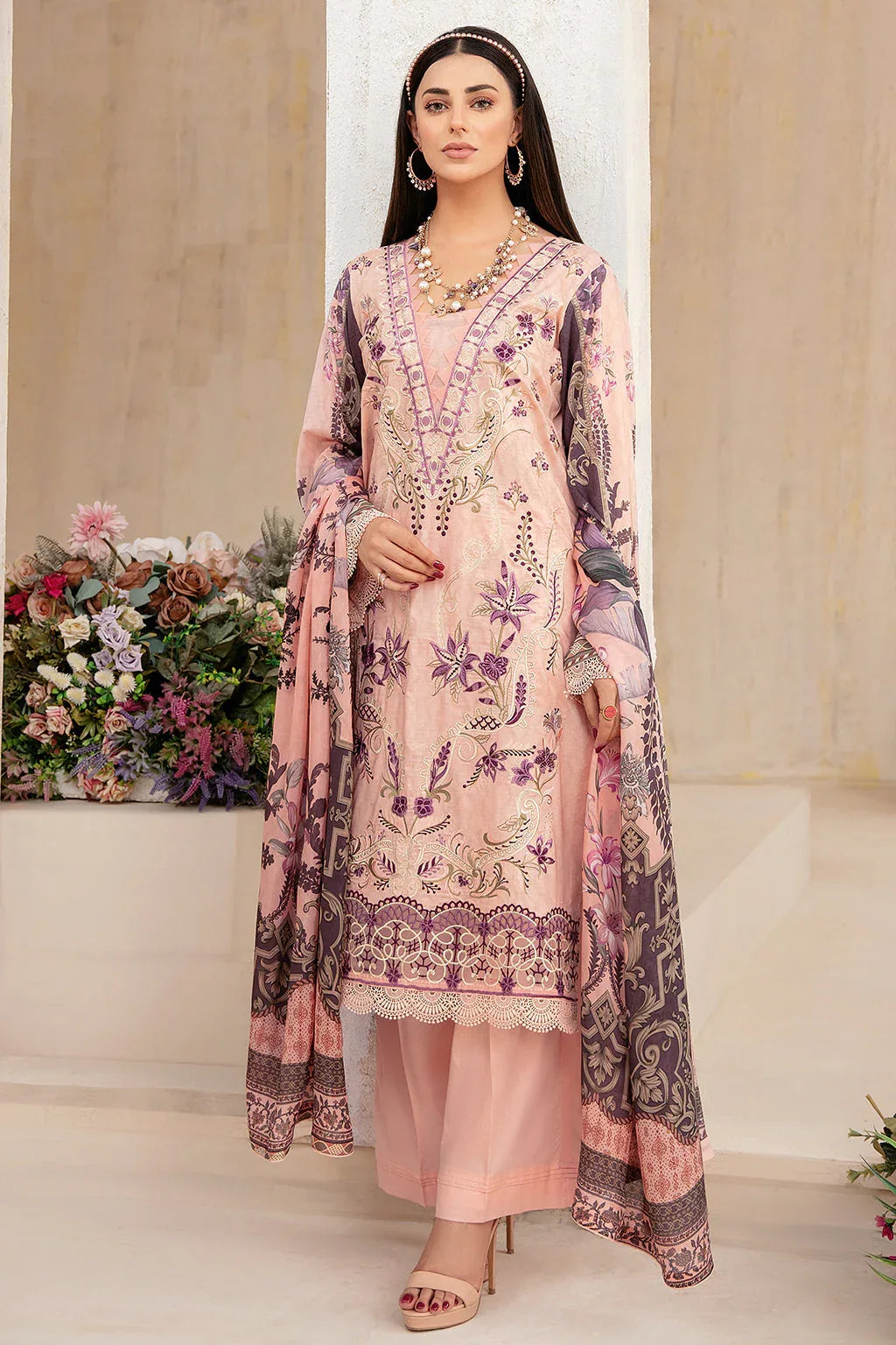 Ramsha | Rangrez Lawn Collection | N-306 - Aqsa Fabrics