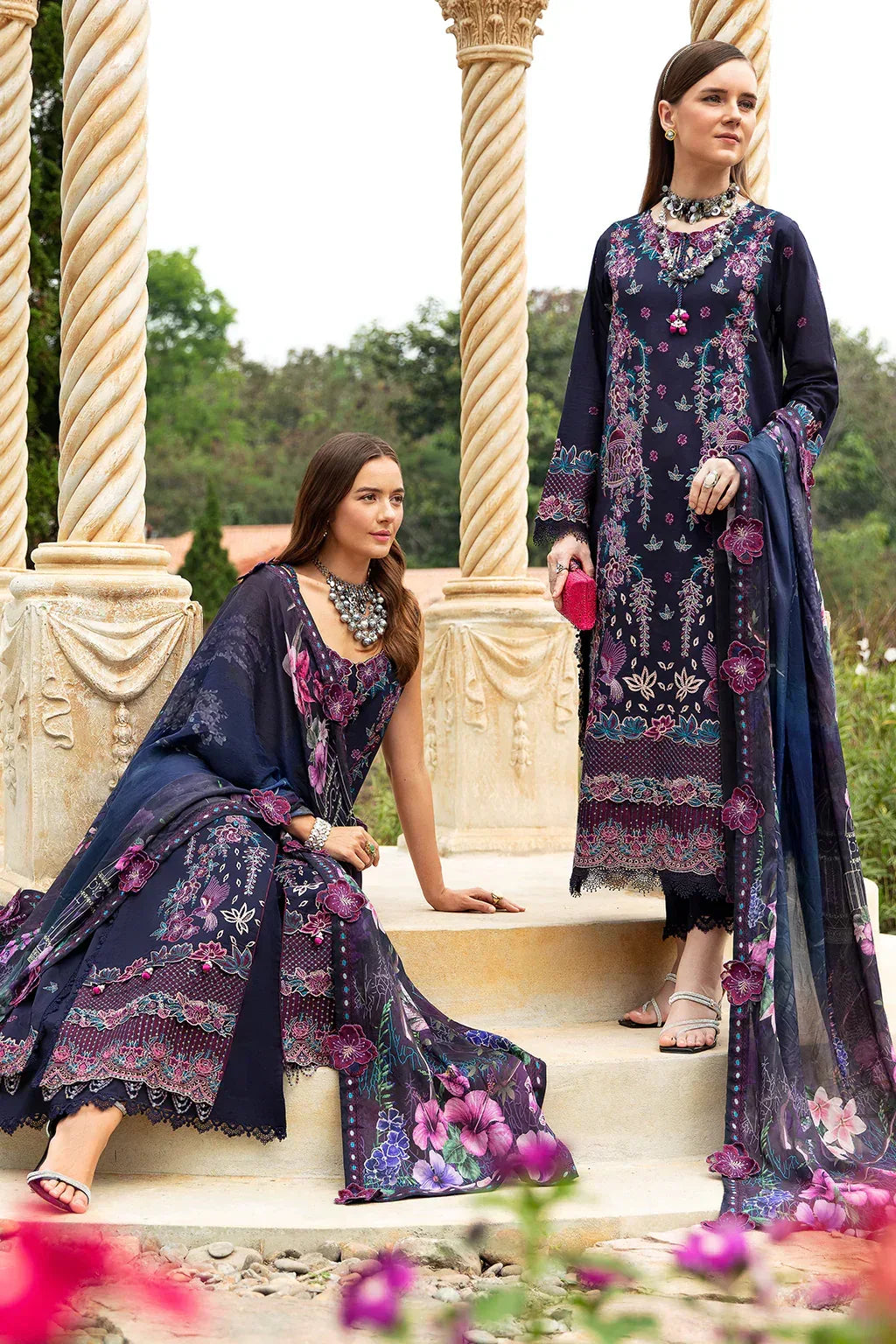 Ramsha | Andaz Collection | Deep Blue - Aqsa Fabrics