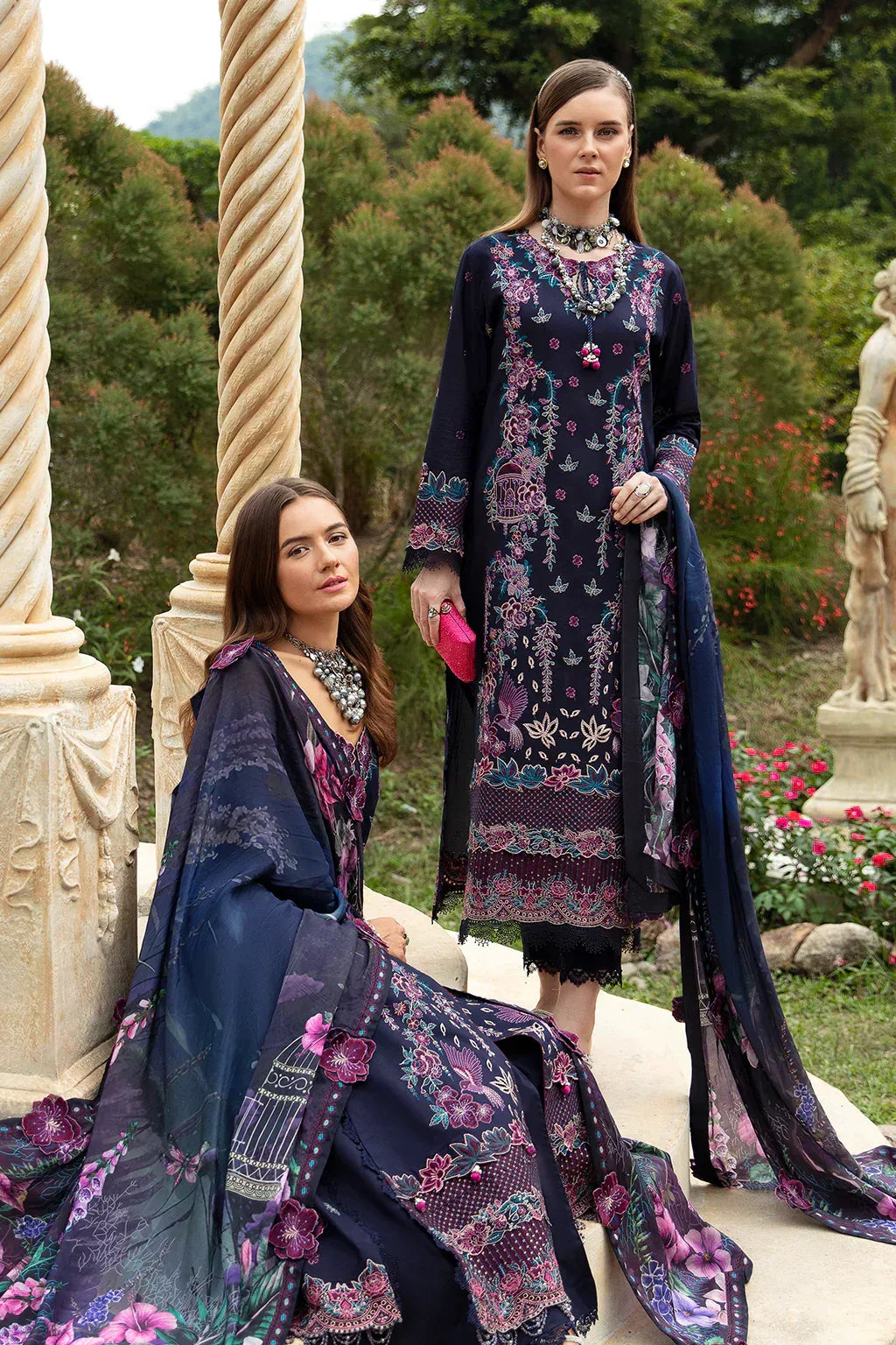 Ramsha | Andaz Collection | Deep Blue - Aqsa Fabrics