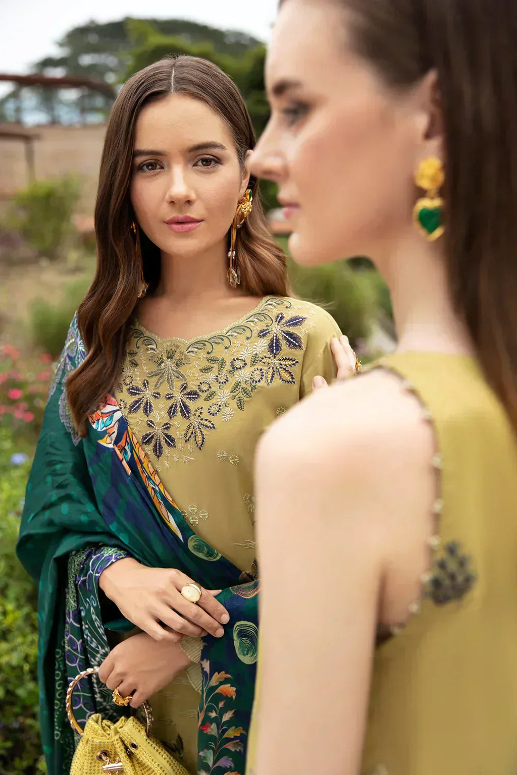 Ramsha | Andaz Collection | OLIVE GREEN - Aqsa Fabrics