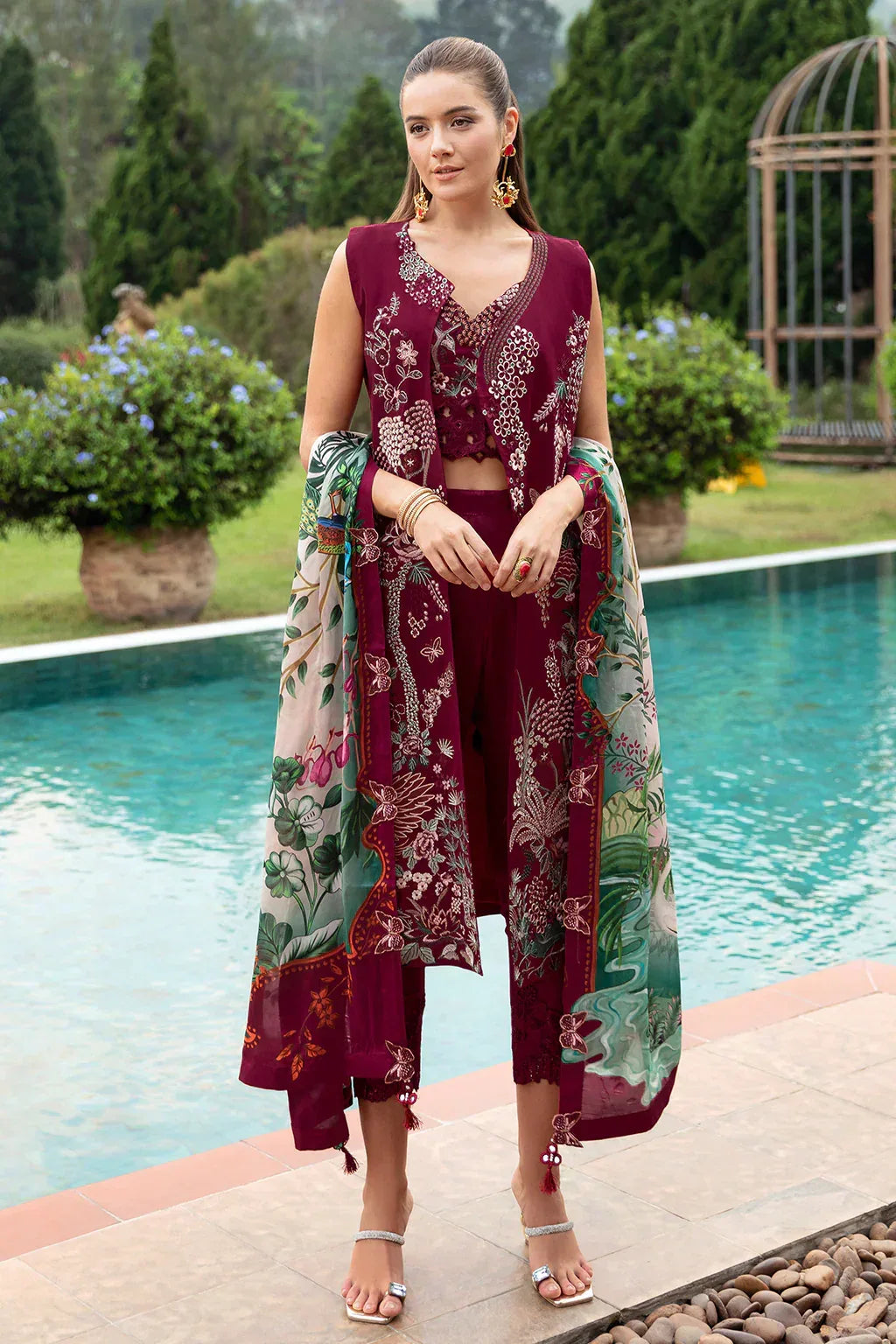 Ramsha | Andaz Collection | CRIMSON GLOW - Aqsa Fabrics
