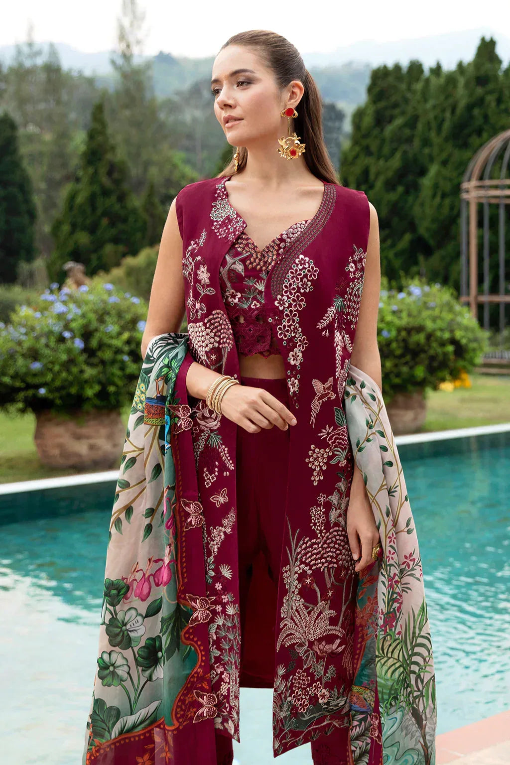 Ramsha | Andaz Collection | CRIMSON GLOW - Aqsa Fabrics