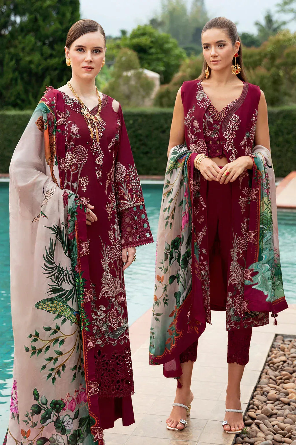 Ramsha | Andaz Collection | CRIMSON GLOW - Aqsa Fabrics