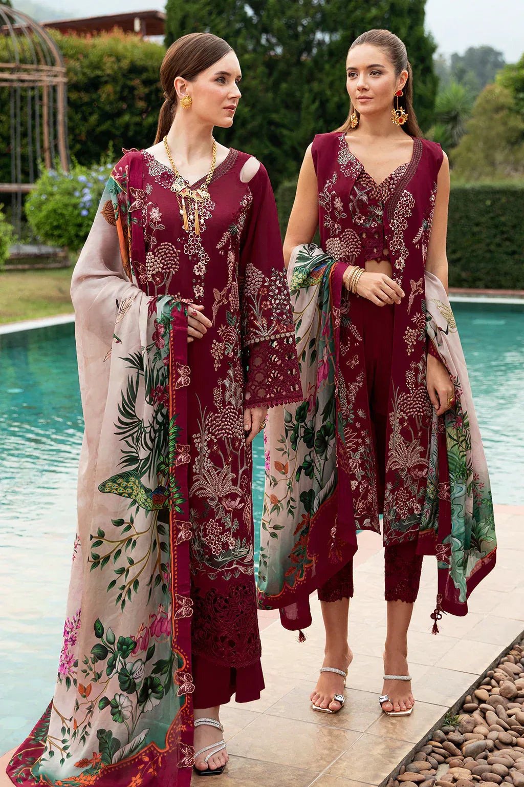 Ramsha | Andaz Collection | CRIMSON GLOW - Aqsa Fabrics