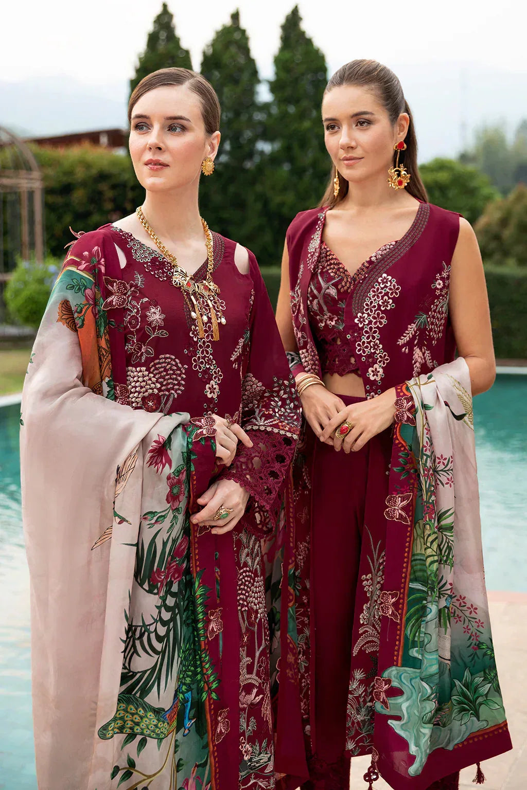 Ramsha | Andaz Collection | CRIMSON GLOW - Aqsa Fabrics