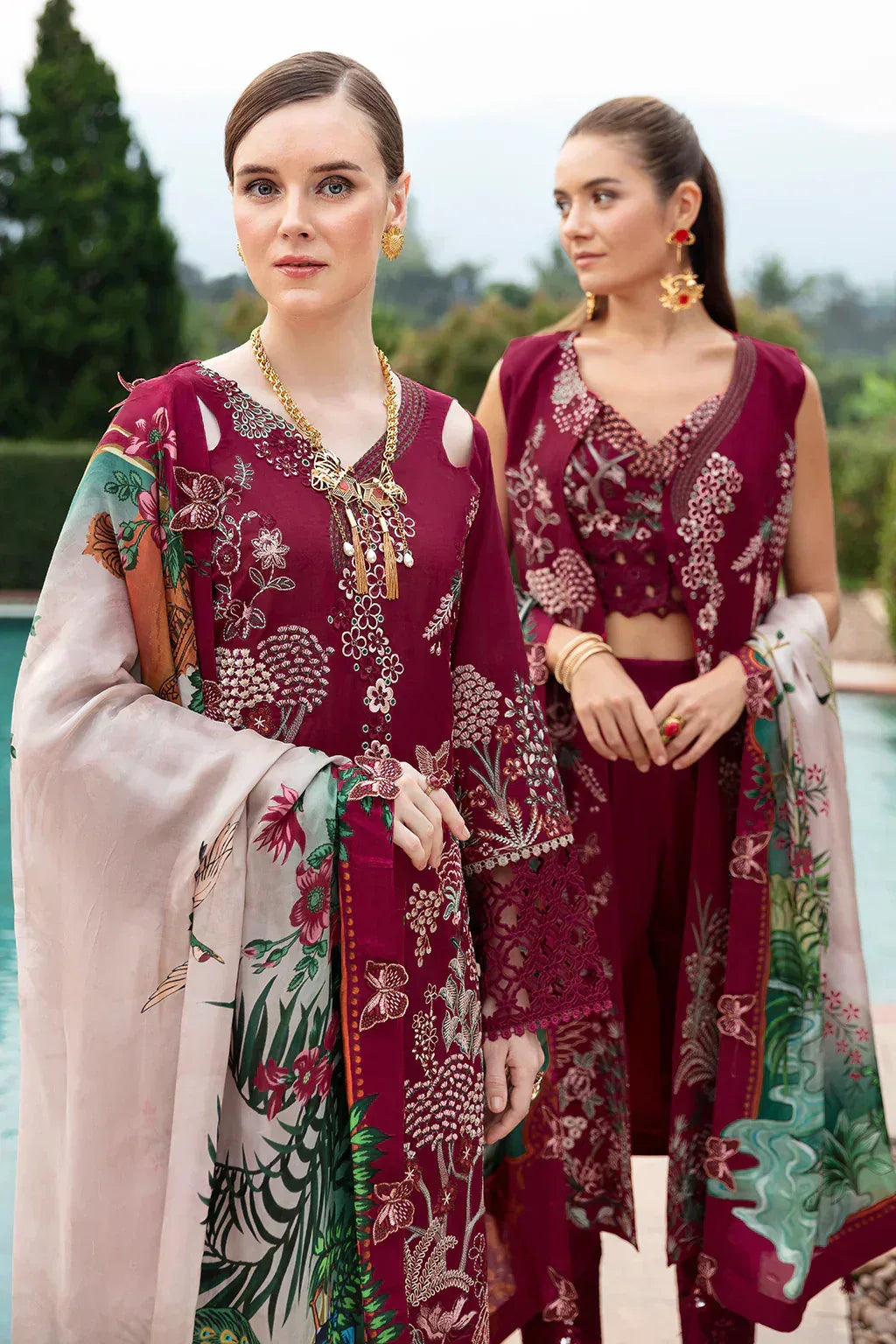 Ramsha | Andaz Collection | CRIMSON GLOW - Aqsa Fabrics