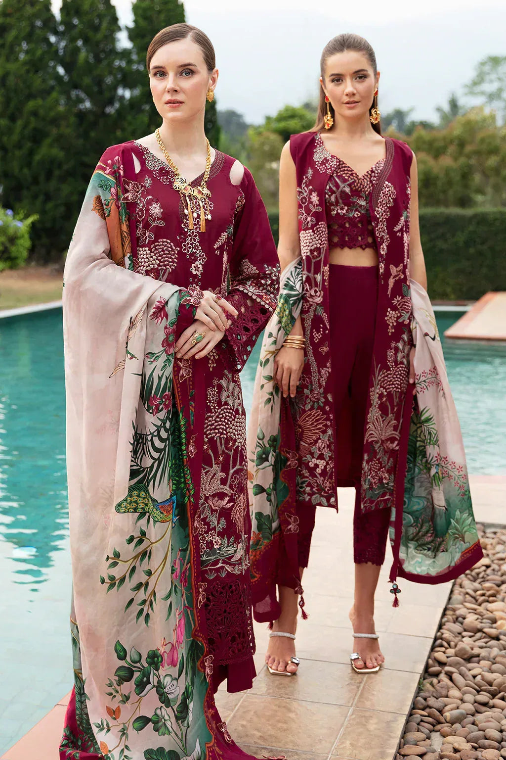 Ramsha | Andaz Collection | CRIMSON GLOW - Aqsa Fabrics