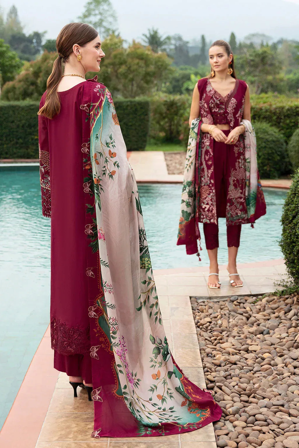 Ramsha | Andaz Collection | CRIMSON GLOW - Aqsa Fabrics