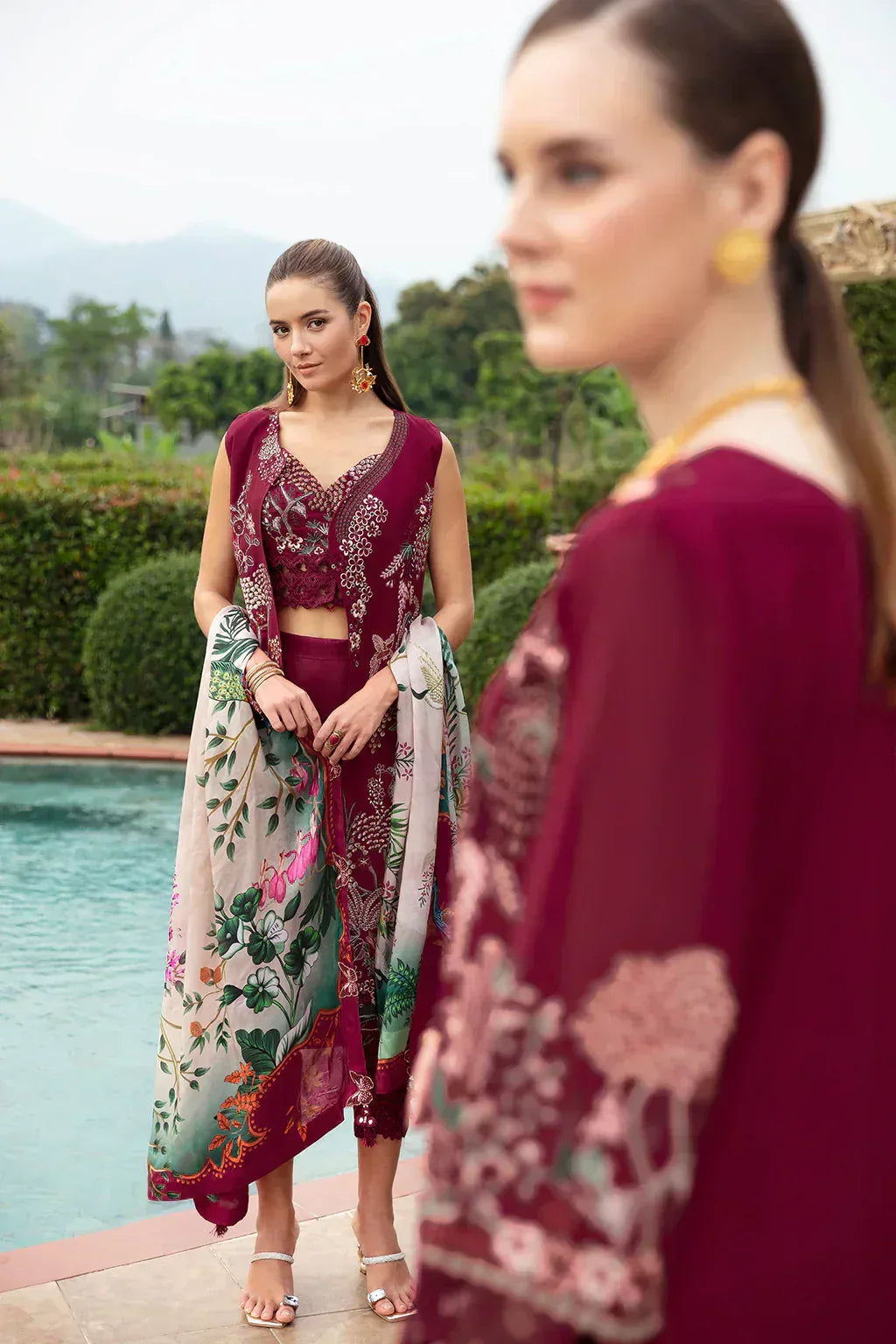 Ramsha | Andaz Collection | CRIMSON GLOW - Aqsa Fabrics