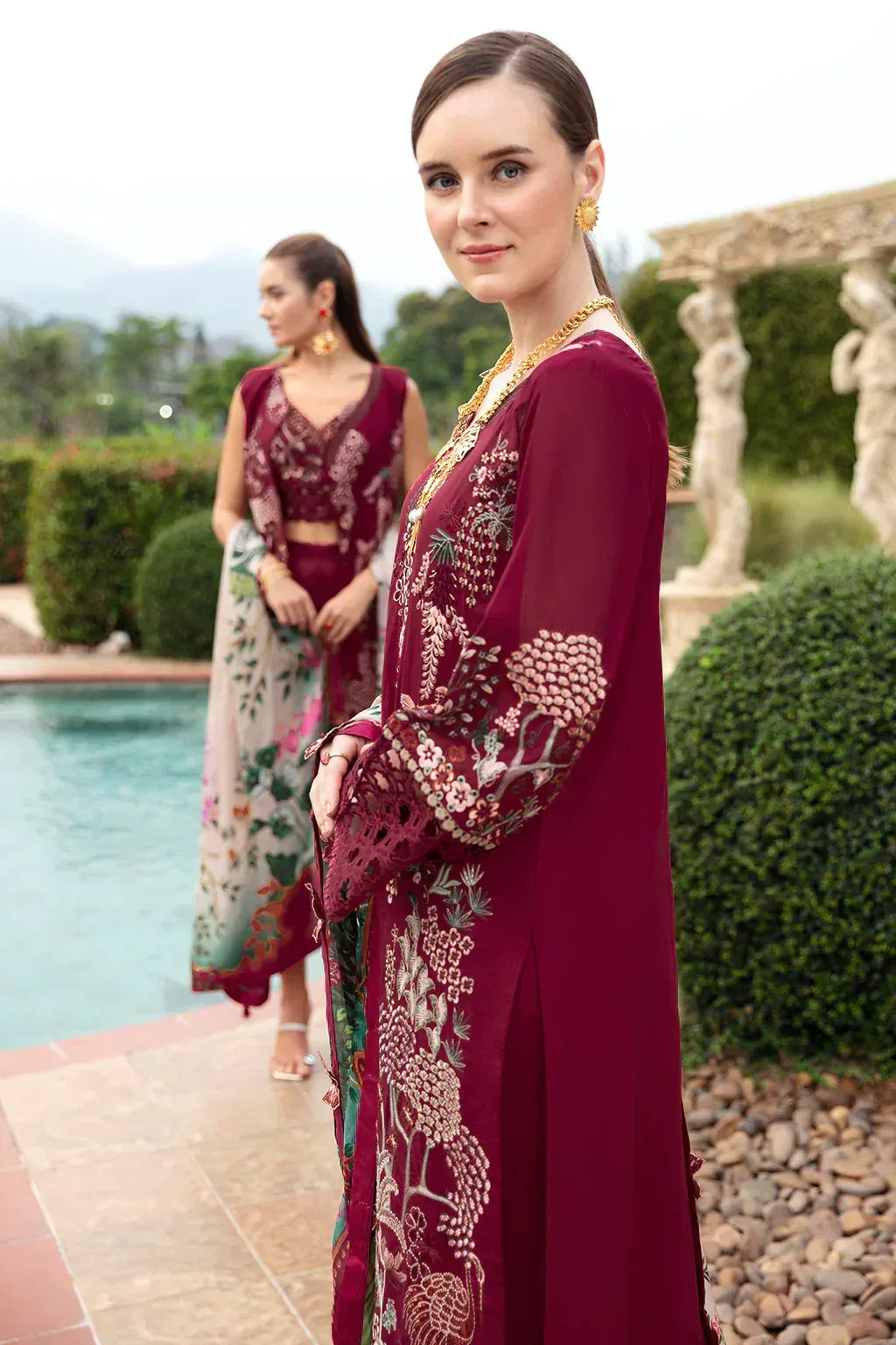 Ramsha | Andaz Collection | CRIMSON GLOW - Aqsa Fabrics