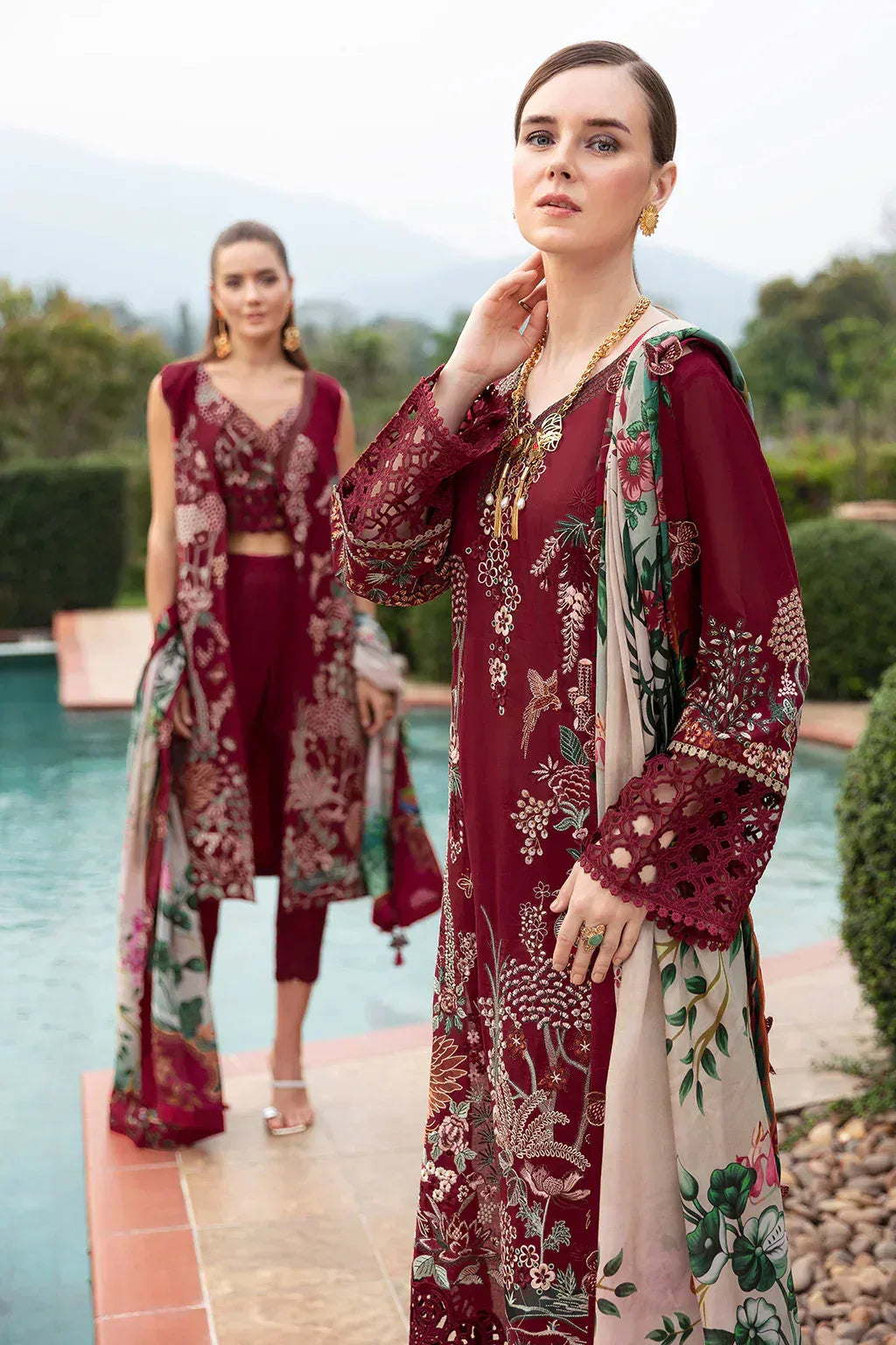 Ramsha | Andaz Collection | CRIMSON GLOW - Aqsa Fabrics