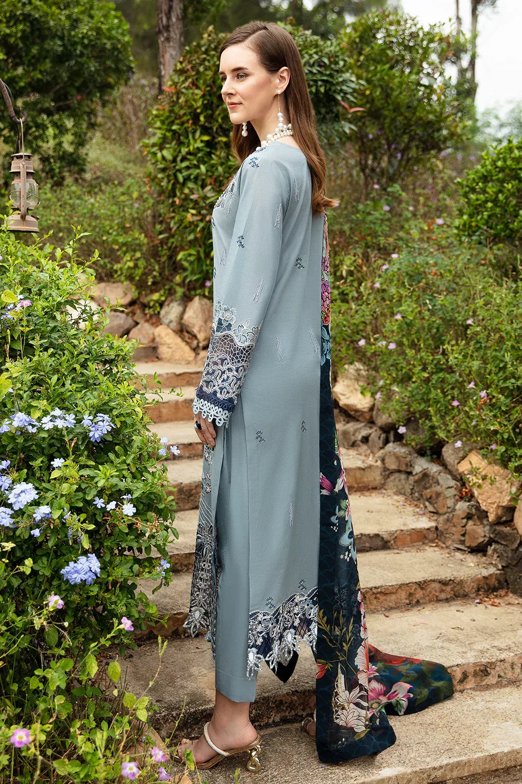 Ramsha | Andaz Collection | ALICE BLUE - Aqsa Fabrics