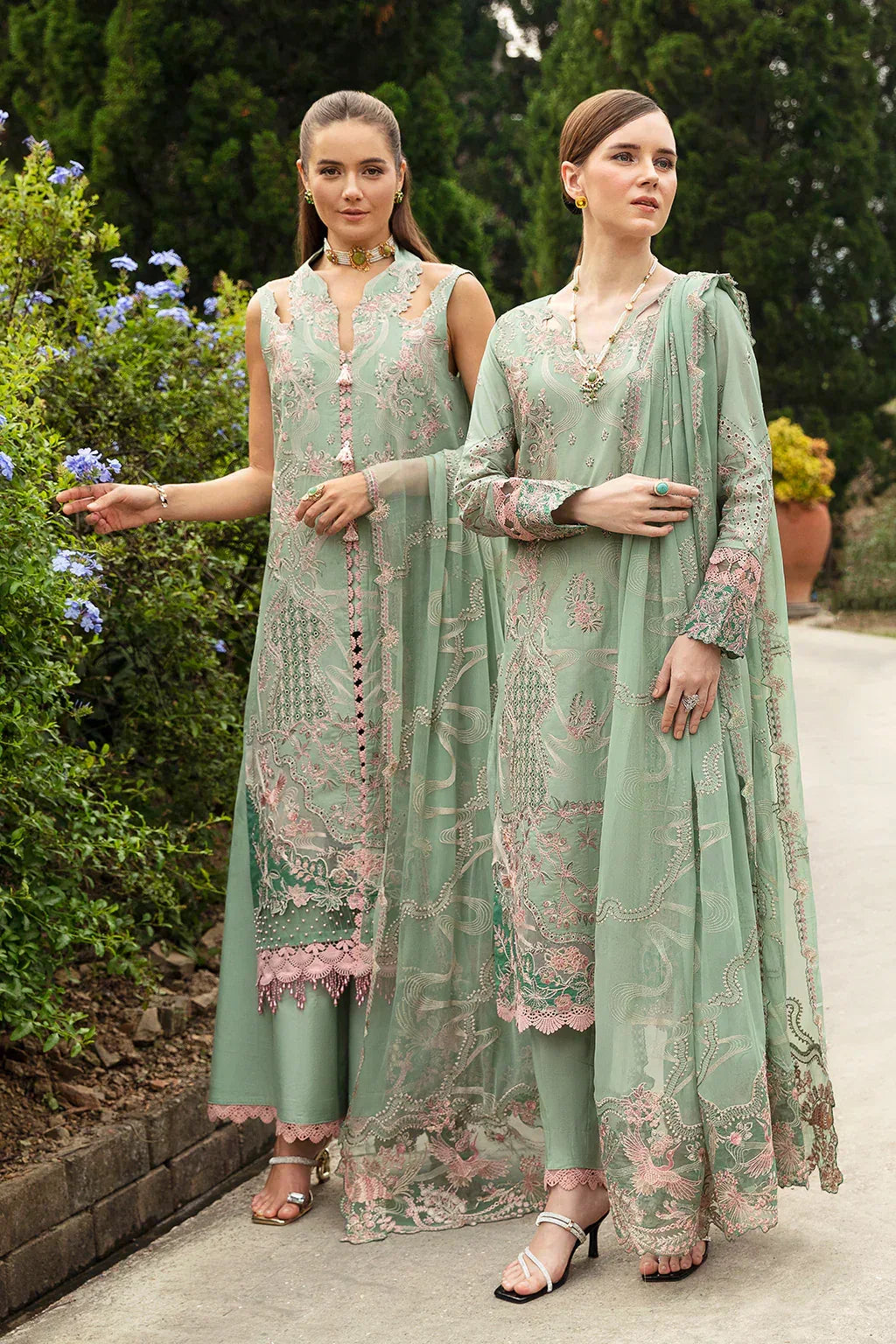 Ramsha | Andaz Collection | PASTEL GREEN - Aqsa Fabrics