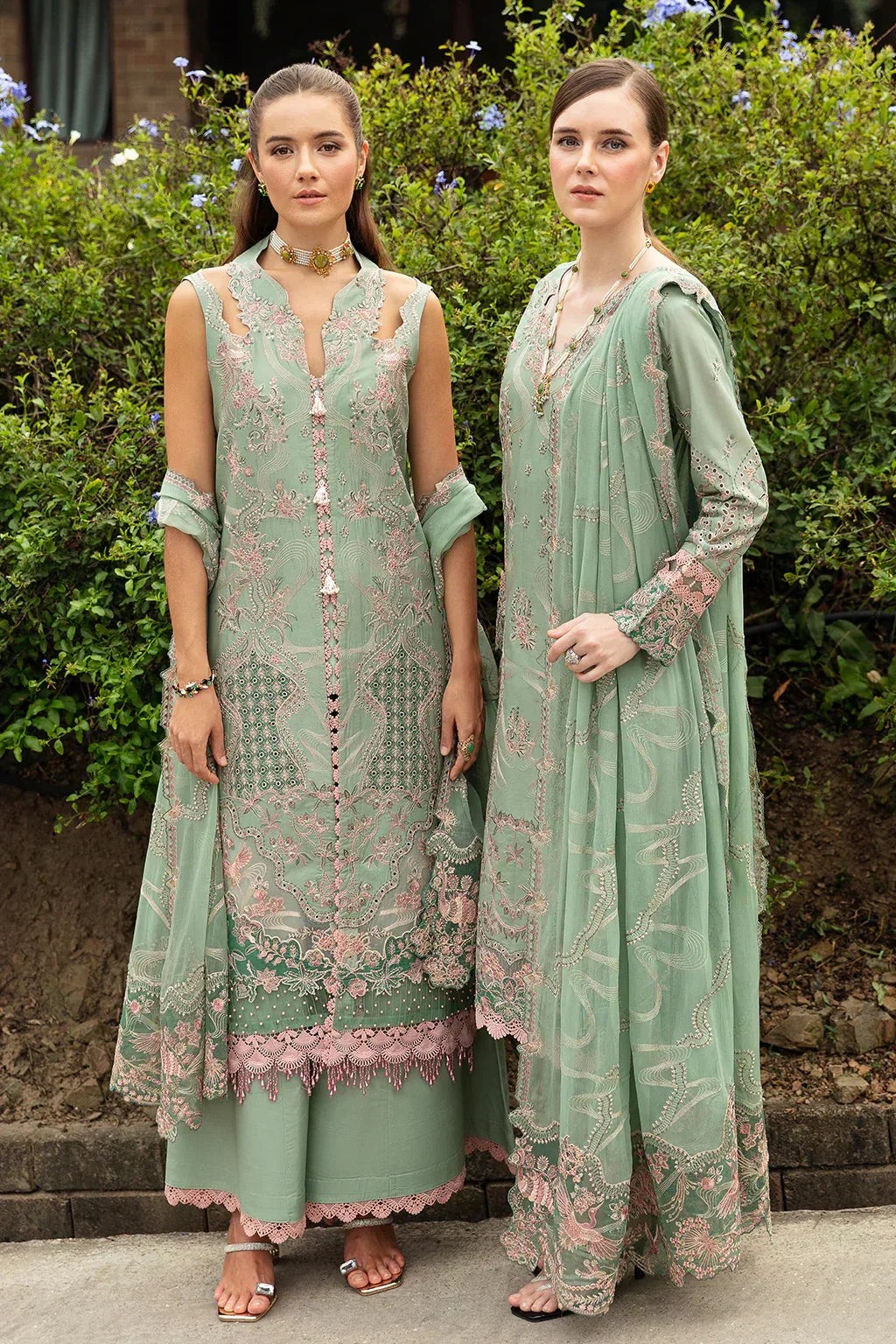 Ramsha | Andaz Collection | PASTEL GREEN - Aqsa Fabrics