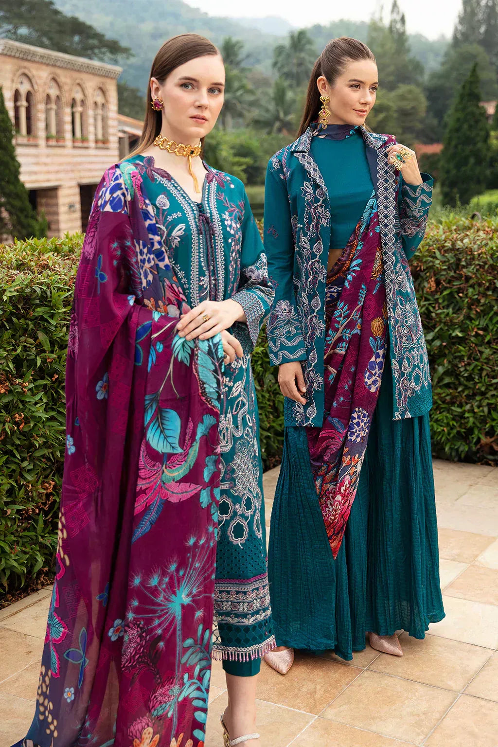 Ramsha | Andaz Collection | SEA BLUE - Aqsa Fabrics