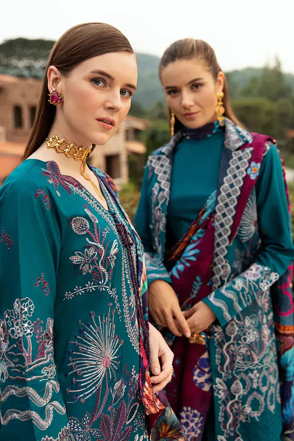 Ramsha | Andaz Collection | SEA BLUE - Aqsa Fabrics