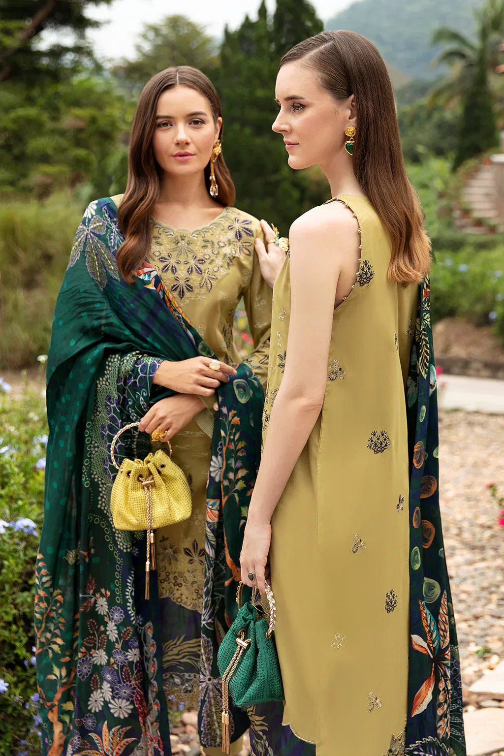 Ramsha | Andaz Collection | OLIVE GREEN - Aqsa Fabrics