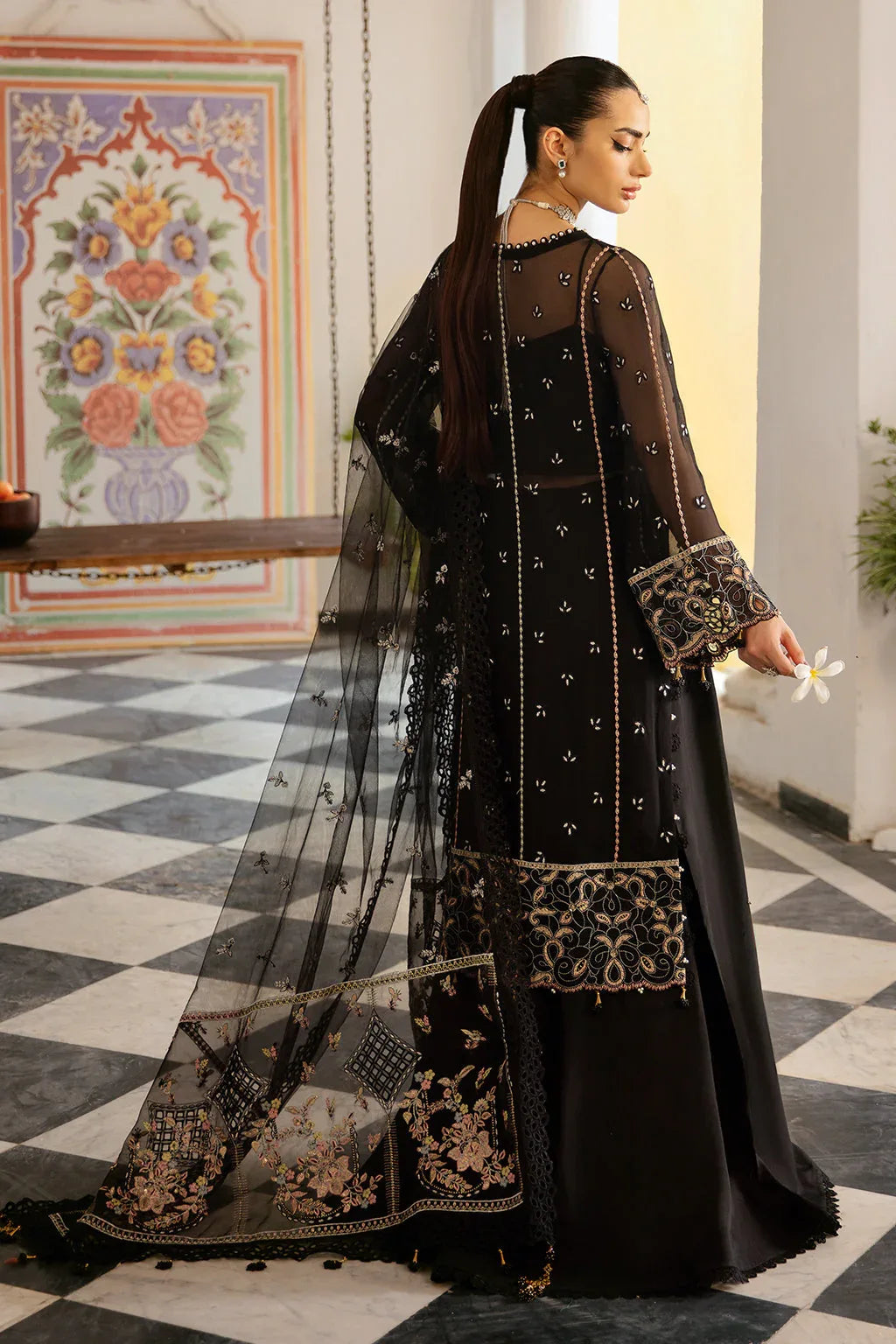 Ramsha | Dastak Luxury Chiffon Collection |  Q-106 - Aqsa Fabrics