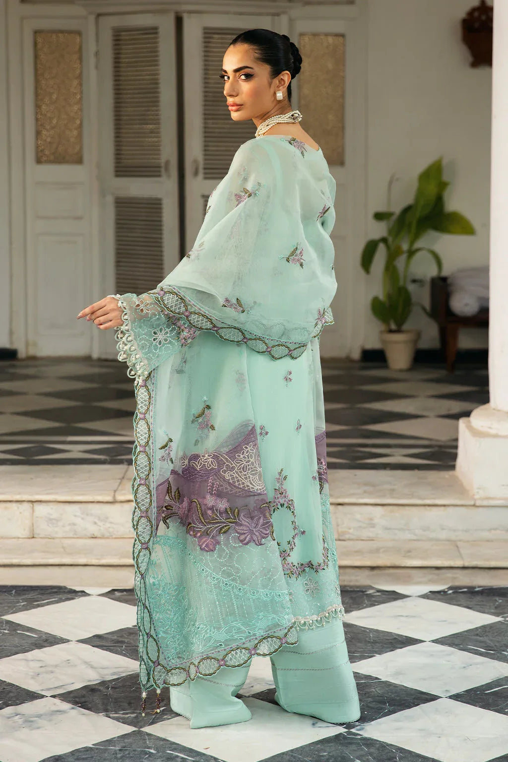Ramsha | Dastak Luxury Chiffon Collection | Q-102 - Aqsa Fabrics