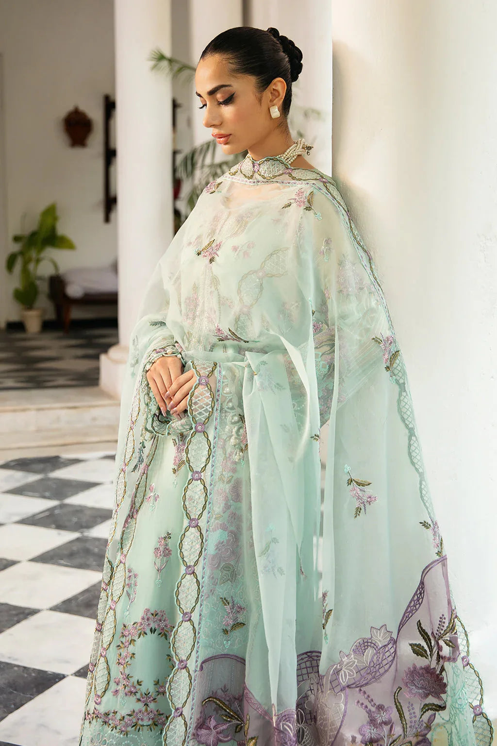 Ramsha | Dastak Luxury Chiffon Collection | Q-102 - Aqsa Fabrics