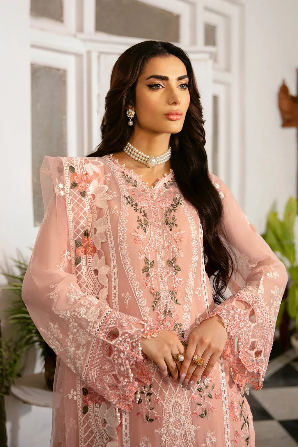 Ramsha | Dastak Luxury Chiffon Collection | Q-101 - Aqsa Fabrics