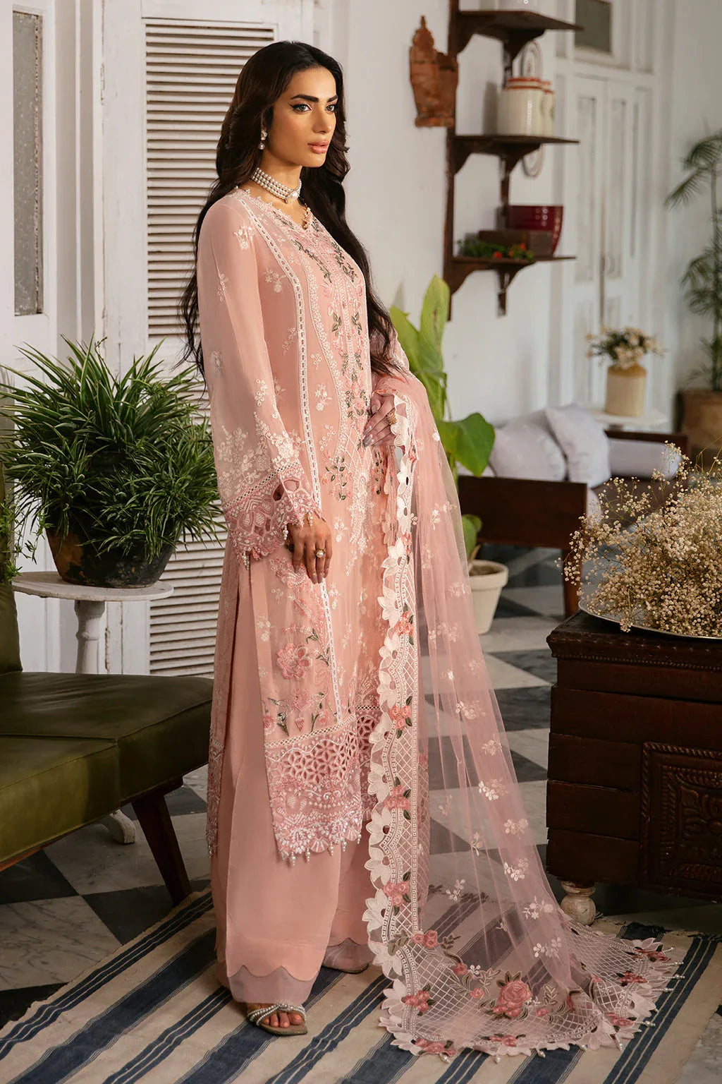 Ramsha | Dastak Luxury Chiffon Collection | Q-101 - Aqsa Fabrics