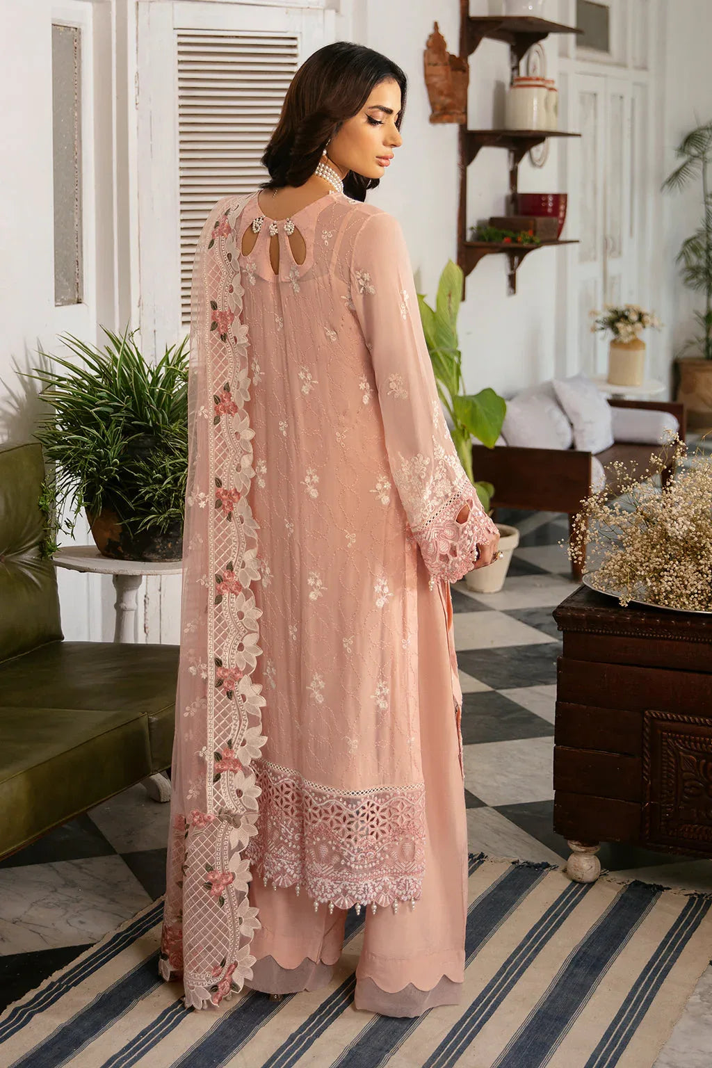 Ramsha | Dastak Luxury Chiffon Collection | Q-101 - Aqsa Fabrics
