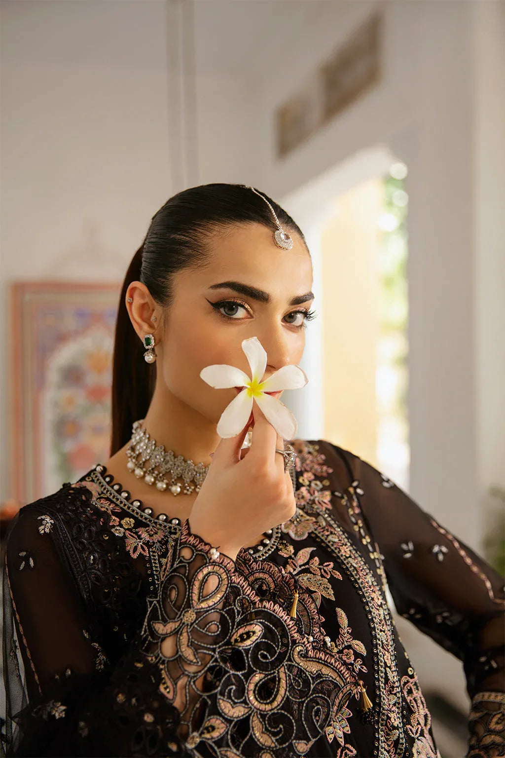 Ramsha | Dastak Luxury Chiffon Collection |  Q-106 - Aqsa Fabrics