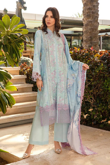 Rangrasiya | Carnation Summer 24 | Ocean - Aqsa Fabrics