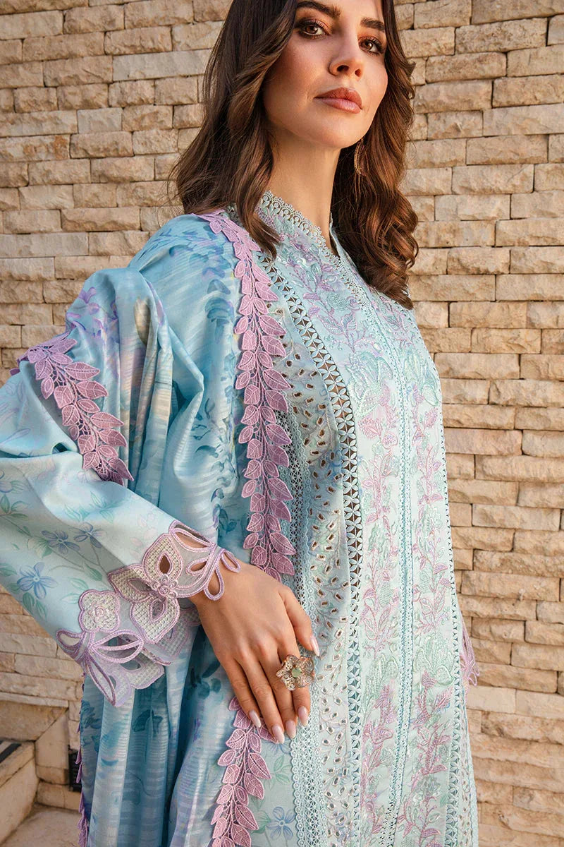 Rangrasiya | Carnation Summer 24 | Ocean - Aqsa Fabrics