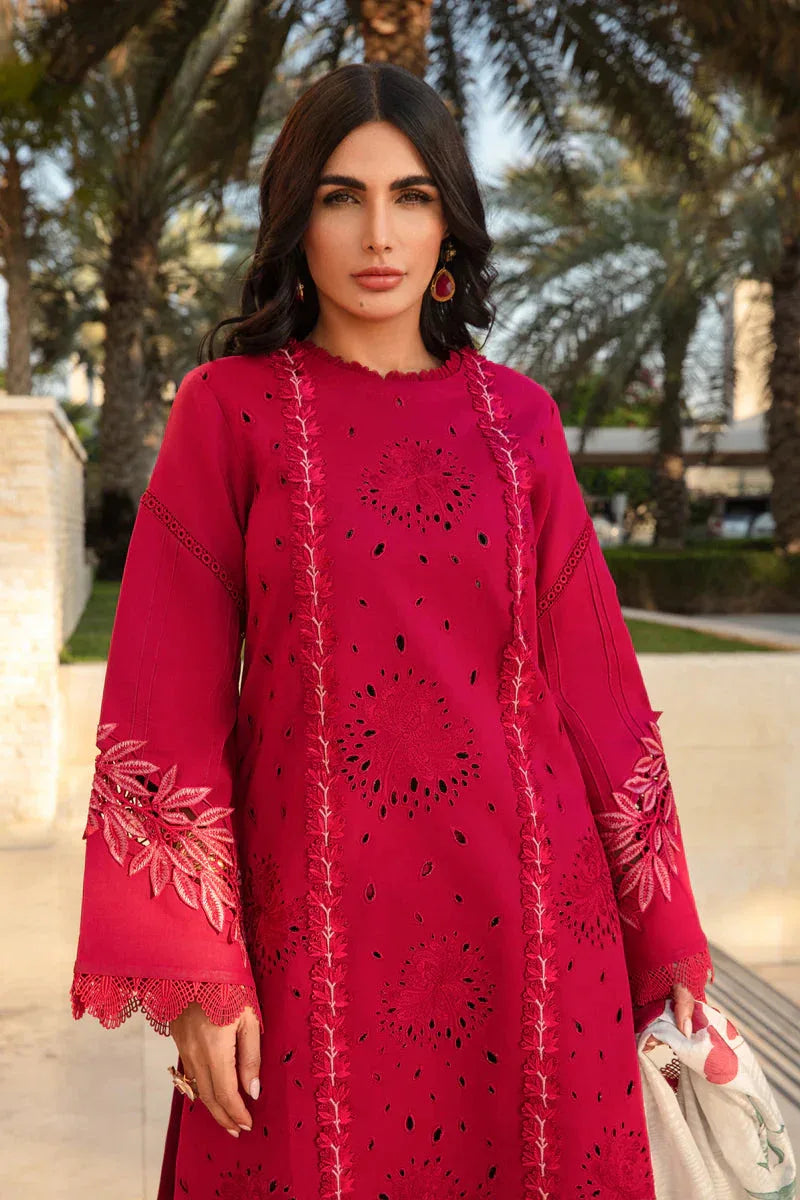 Rangrasiya | Carnation Summer 24 | Scarlet - Aqsa Fabrics